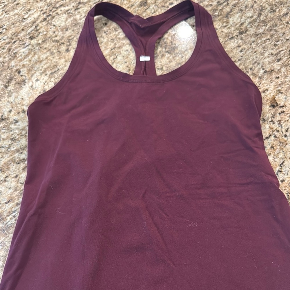 Women's Burgundy LululemonTank Top